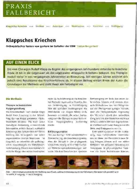 Vorschauseite 1: Klappsches Kriechen