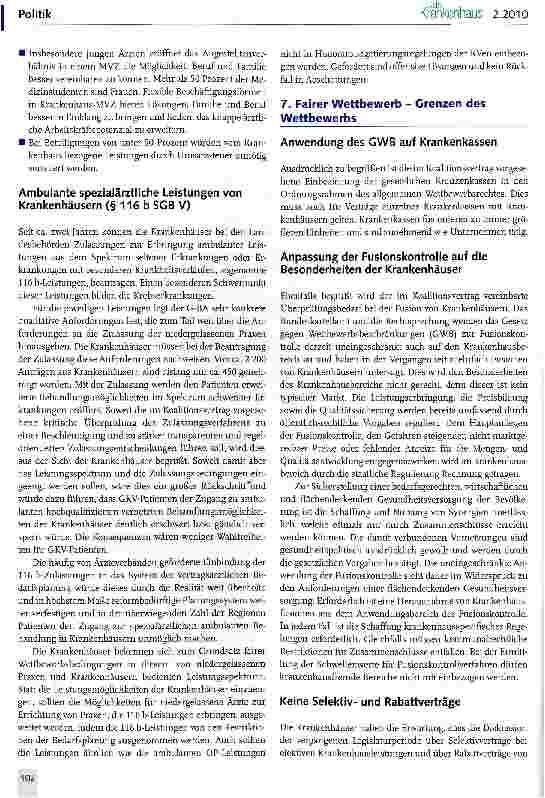 Vorschauseite 5: DKG fordert Planbarkeit und Verläss-lichkeit der rechtlichen Rahmenbedingungen für die Krankenhäuser