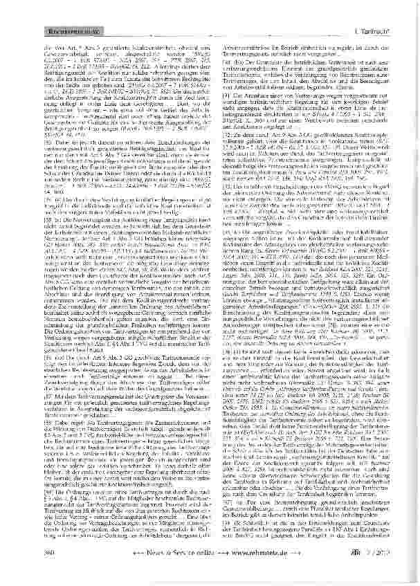 Vorschauseite 6: Grundsatz der Tarifeinheit (Anfragebeschluss); Ausschlussfrist