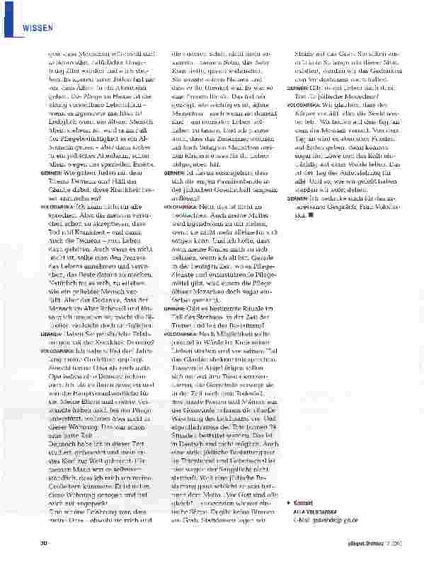 Vorschauseite 3: Krankheit und Tod gehören zum Leben