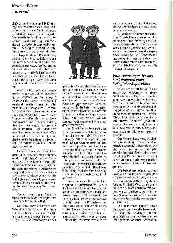 Vorschauseite 4: Kollegiale Supervision Eine Möglichkeit zur internen Qualitätssicherung in der Krankenpflege