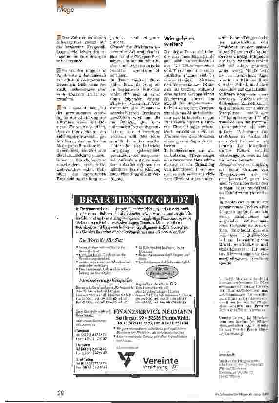 Vorschauseite 2: Ethikforen - ein Modellprojekt Ethik in der Pflege