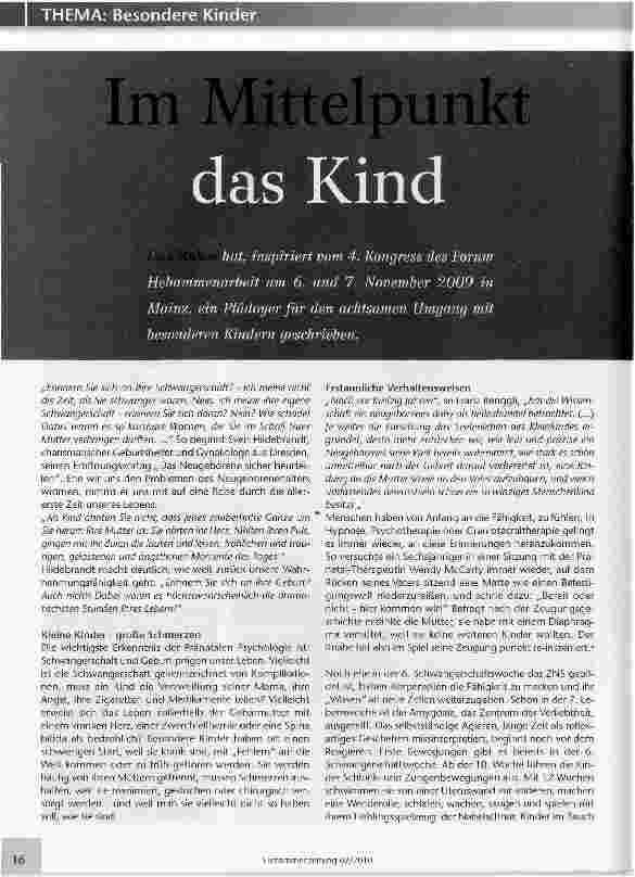 Vorschauseite 1: Im Mittelpunkt das Kind