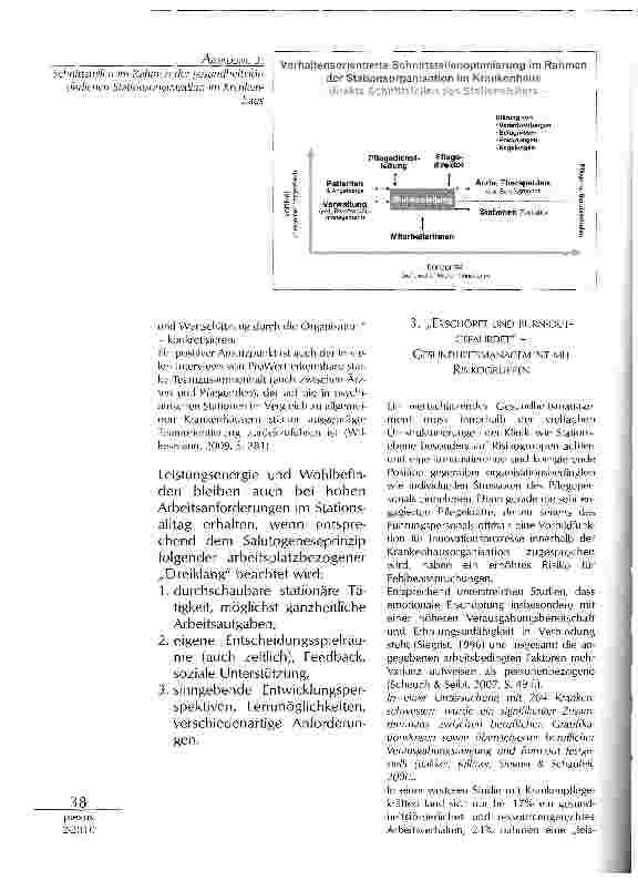 Vorschauseite 6: GESUND PFLEGEN UNTER ZEITNOT UND FEHLENDER ANERKENNUNG? WERTSCHÄTZUNGSASPEKTE DES GESUNDHEITSMANAGEMENTS IN DER KRANKENPFLEGE