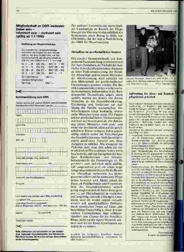 Vorschauseite 2: Altenpflege 90 Fachausstellung und Kongreß, 28.2.-2.3.1990 in Hannover