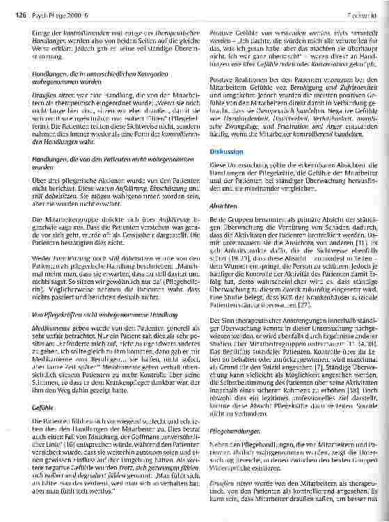 Vorschauseite 4: Ständige Überwachung: Sichtweisen von Mitarbeitern und suizidalen Patienten