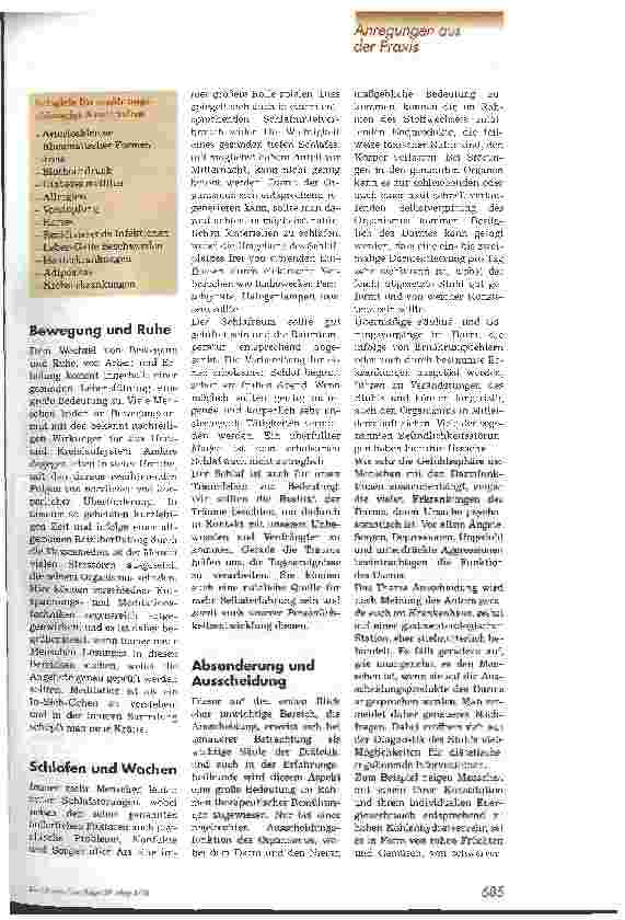 Vorschauseite 4: Diätik - Die Lehre vom gesunden Leben Anregungen aus der Praxis