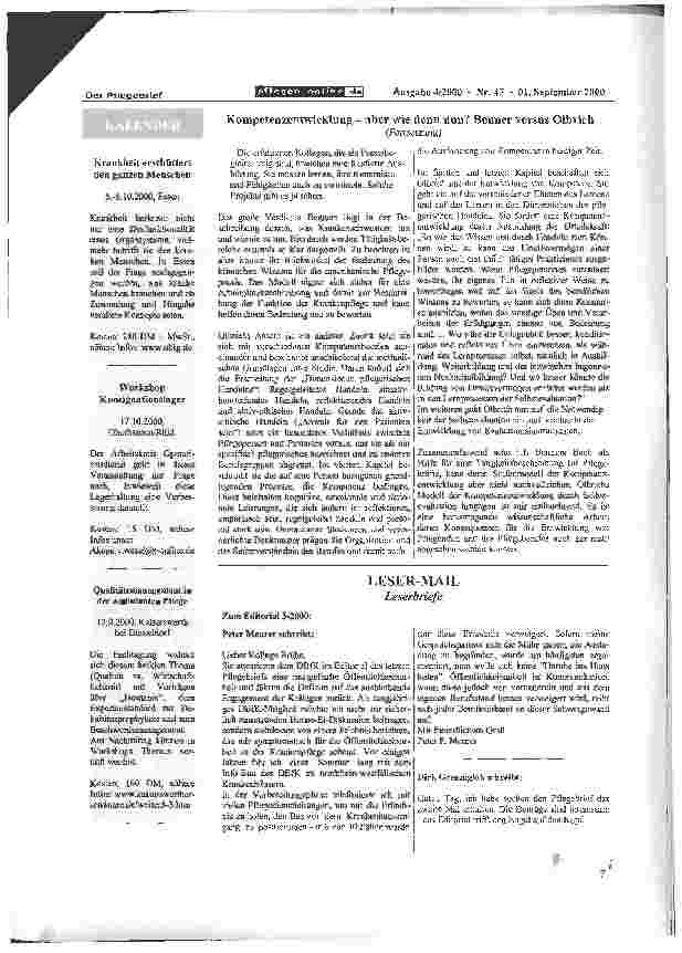Vorschauseite 2: Kompetenzentwicklung - aber wie denn nun? Benner versus Olbrich