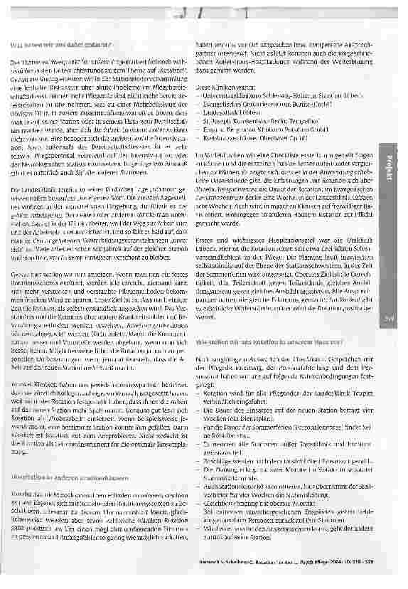 Vorschauseite 2: Rotation in der Pflege