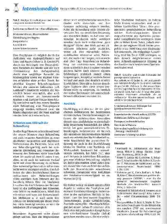 Vorschauseite 6: Nichtinvasive Atemhilfen in der Intensivmedizin - Verfügbare Techniken, gesicherte Indikationen, Perspektiven