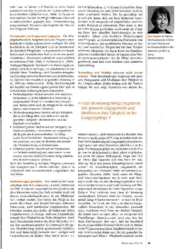 Vorschauseite 2: Arbeitsplatz Langzeitpflege
