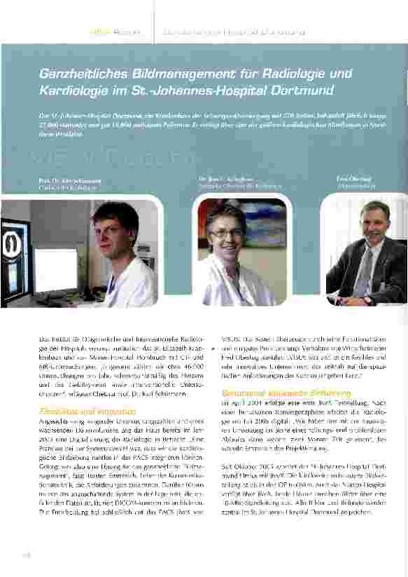 Vorschauseite 1: Ganzheitliches Bildmanagement für Radiologie und Kardiologie im St.-Johannes-Hospital Dortmund