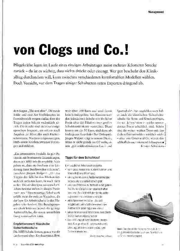 Vorschauseite 2: Füße weg von Clogs und Co.!
