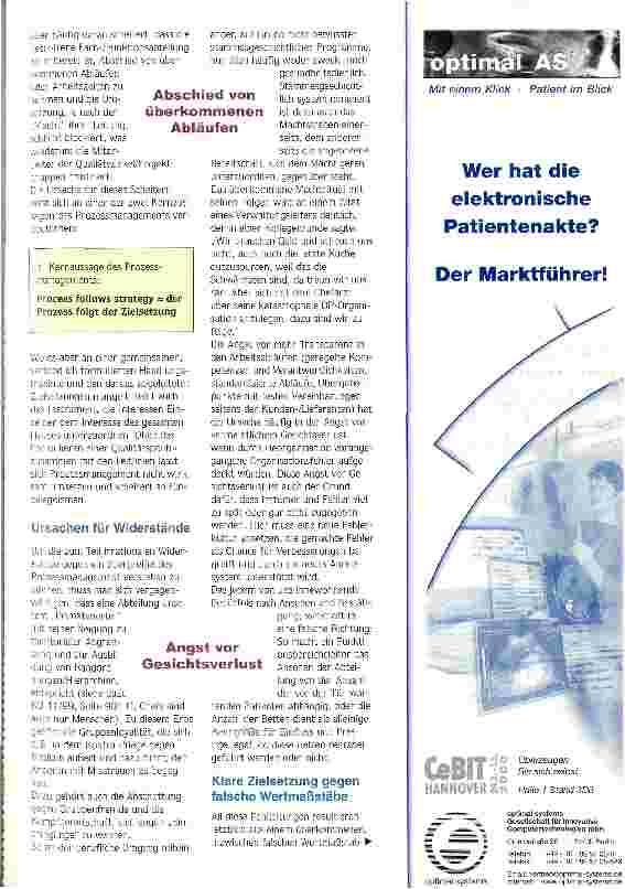 Vorschauseite 2: Abteilungsgrenzen überwinden Ohne Prozessmanagement keine wirkliche Qualitätsverbesserung