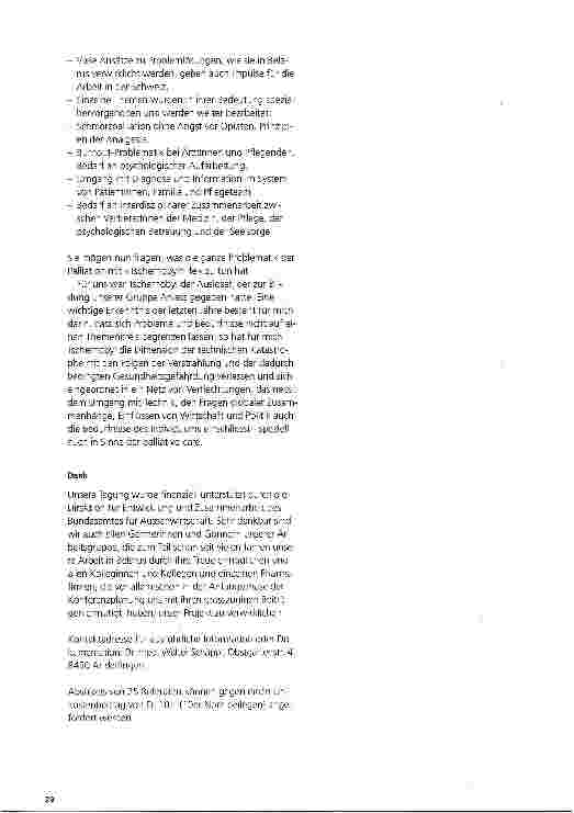 Vorschauseite 3: Weissrussisch-Schweizerische Konferenz Palliative-Care Minsk, Belarus, 1. 7. - 3. 7. 1999