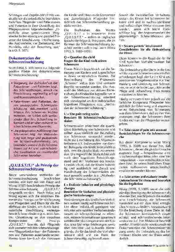 Vorschauseite 2: Methoden der Schmerzeinschätzung für die pflegerische Praxis Teil 1