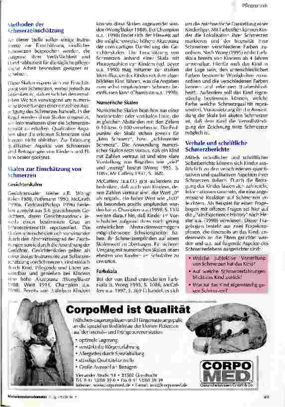 Vorschauseite 3: Methoden der Schmerzeinschätzung für die pflegerische Praxis Teil 1