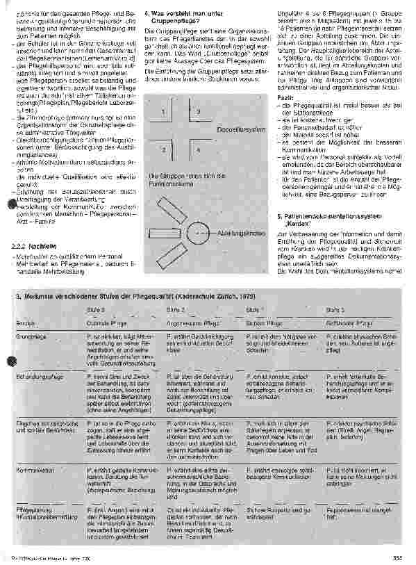 Vorschauseite 3: Pflegesysteme - Das Patienten-Dokumentationssystem Kardex - aufgezeigt am Leonberger Kardex-Modell