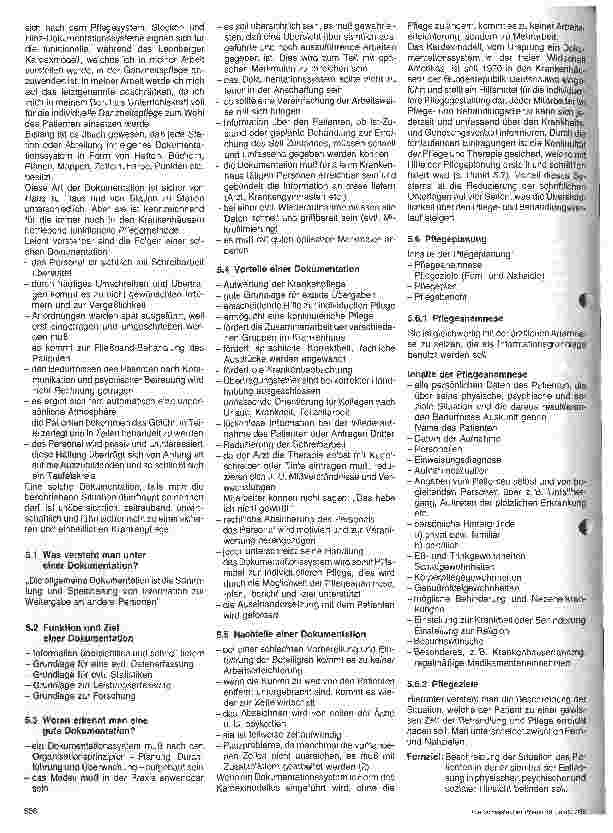 Vorschauseite 4: Pflegesysteme - Das Patienten-Dokumentationssystem Kardex - aufgezeigt am Leonberger Kardex-Modell