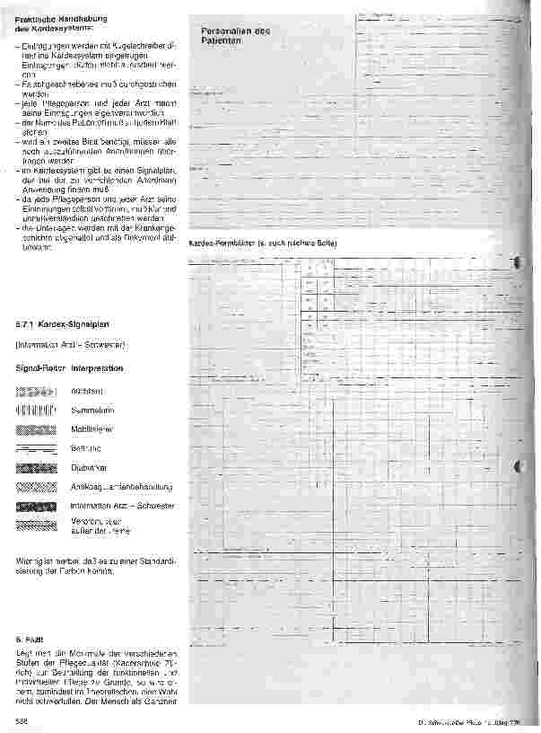 Vorschauseite 6: Pflegesysteme - Das Patienten-Dokumentationssystem Kardex - aufgezeigt am Leonberger Kardex-Modell