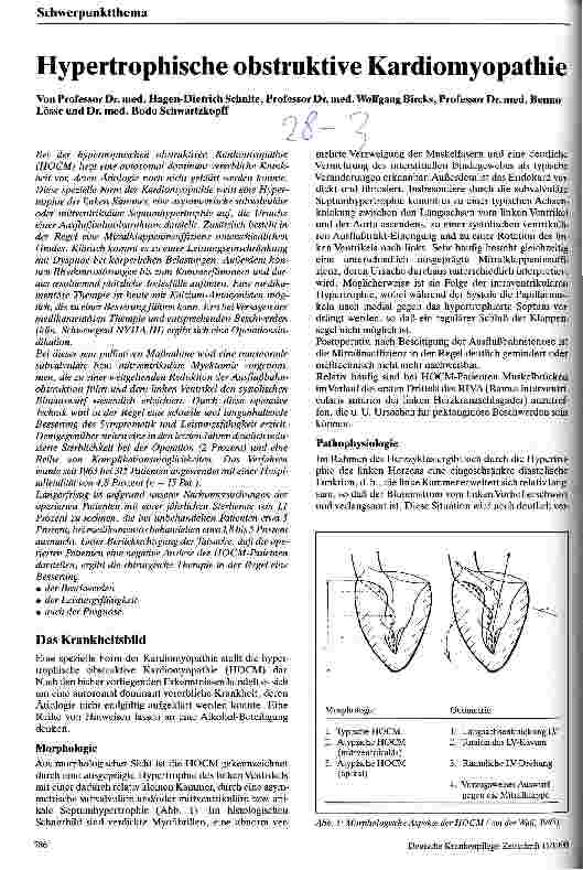 Vorschauseite 1: Hypertrophische obstruktive Kardiomyopathie