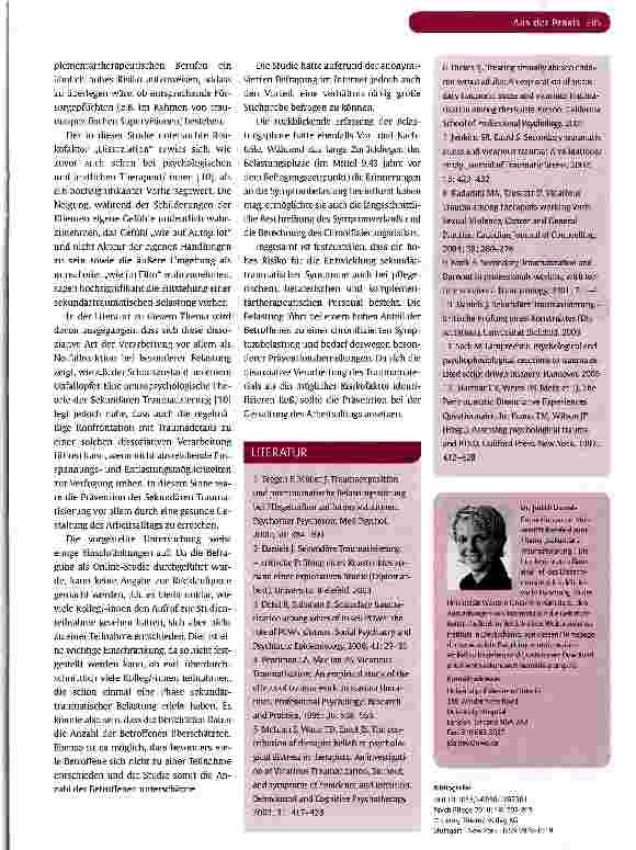 Vorschauseite 4: Sekundäre Traumatisierung von Pflegerinnen und Pflegern