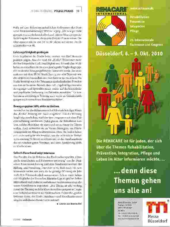Vorschauseite 2: Sport und Spiel trotz Rheuma