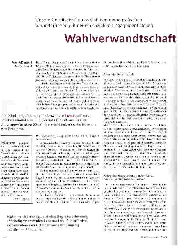 Vorschauseite 1: Wahlverwandtschaft