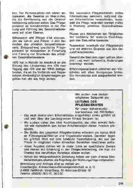 Vorschauseite 5: Die Aufgaben des Pflegedienstes in der primären Gesundheitsversorgung - Tag der Krankenpflege 1980
