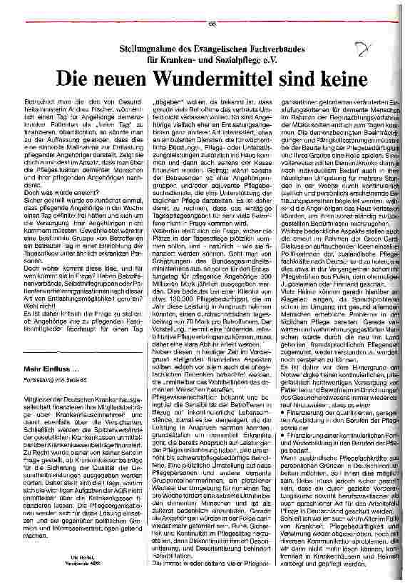 Vorschauseite 2: Mehr Einfluss - aber ohne Mitgliedsbeitrag Pflegeberufe in der AQS