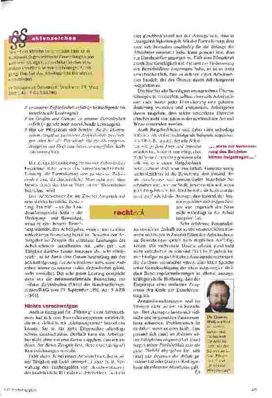 Vorschauseite 2: Sie hat sich stets bemüht...