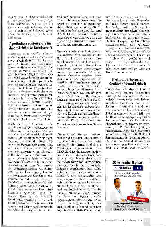 Vorschauseite 3: Die richtigten Medikamente für ein langes Leben