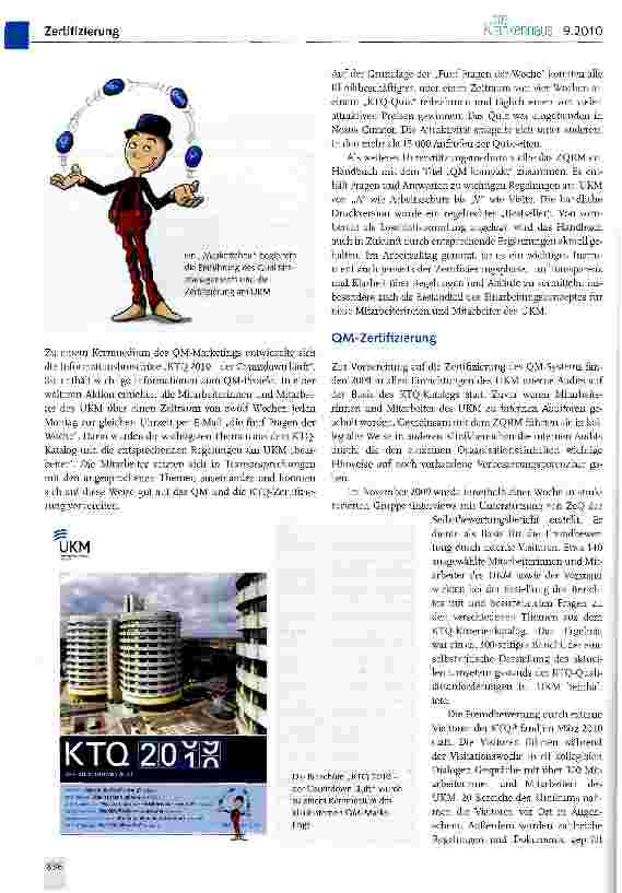 Vorschauseite 6: Qualitätsmanagement als zentraler Baustein eines erfolgreichen Veränderungsmanagements am Universitätsklinikum Münster