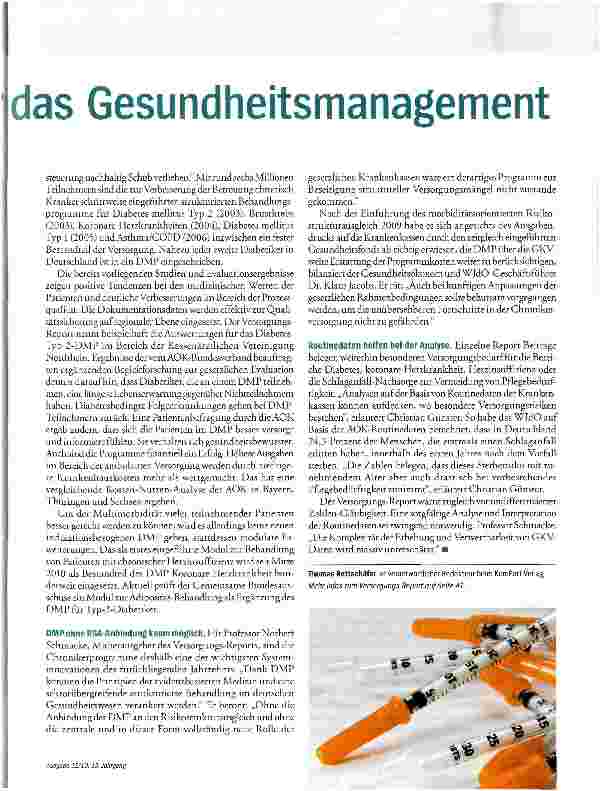 Vorschauseite 2: Datenspritze für das Gesundheitsmanagement
