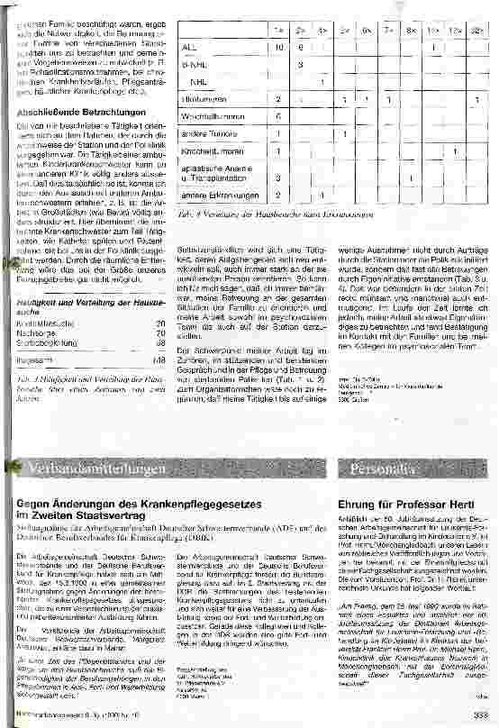 Vorschauseite 3: Ambulante Pflege und Beratung in der Pädiatrischen Onkologie - ein Bericht über das erweiterte Tätigkeitsfeld einer Schwester
