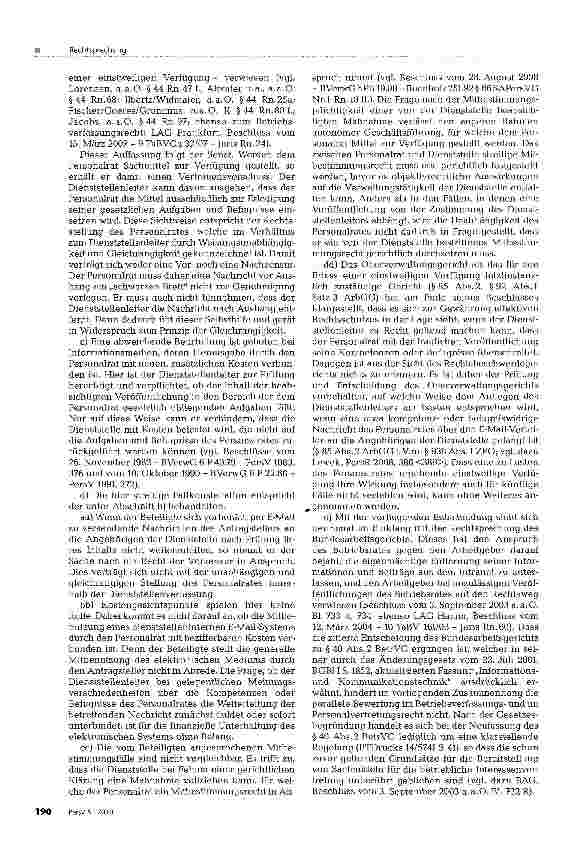 Vorschauseite 4: Benutzung eines dienststelleninternen elektronischen Kommunikationssystems für Mitteilungen des Personalrates