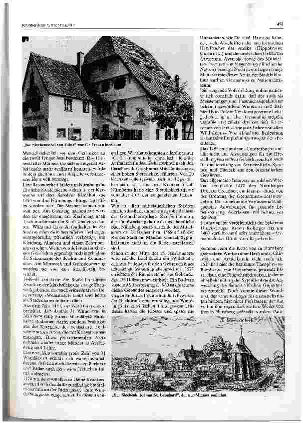 Vorschauseite 3: Medizinalgeschichte der Stadt Nürnberg