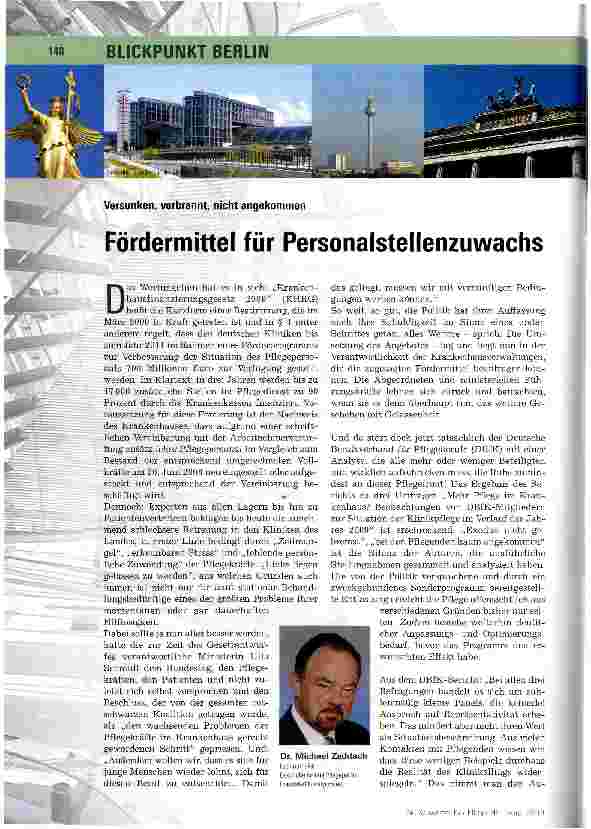 Vorschauseite 1: Fördermittel für Personalstellenzuwachs