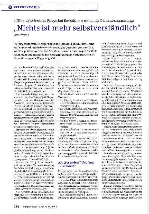 Vorschauseite 1: ..Nichts ist mehr selbstverständlich
