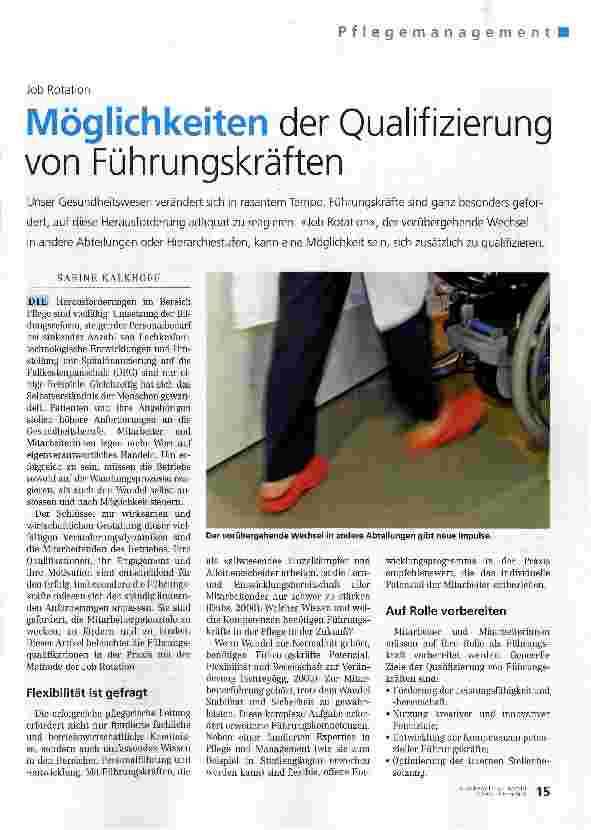 Vorschauseite 1: Möglichkeiten der Qualifizierung von Führungskräften