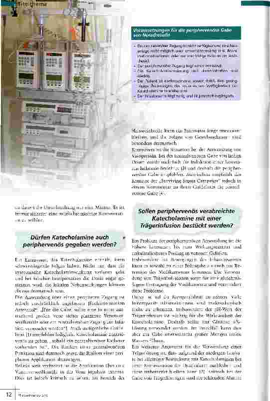 Vorschauseite 2: Katecholamine sicher verabreichen
