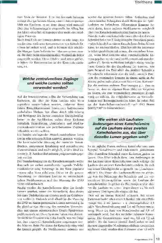 Vorschauseite 3: Katecholamine sicher verabreichen