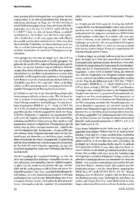 Vorschauseite 5: Die Voraussetzungen der Sonderzulassung als Belegarzt
