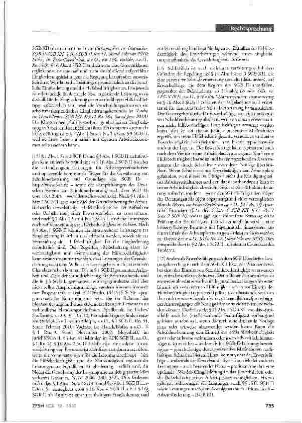Vorschauseite 2: Beiladung; vorbeugende Schuldnerberatung; Verhinderung von HilfebedürftigkeitSGB II §§1 Abs.1 Sätze 2 und 4 Nr.1, 3 Abs.l, 5 Abs.2 Satz 1, 7Abs.1 und 2,16 Abs.2, Abs.3 Satz 1,16 g…