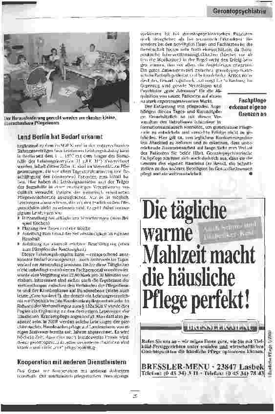 Vorschauseite 3: Orientierung für Desorientierte Ambulante gerontopsychiatrische Fachpflege in Berlin