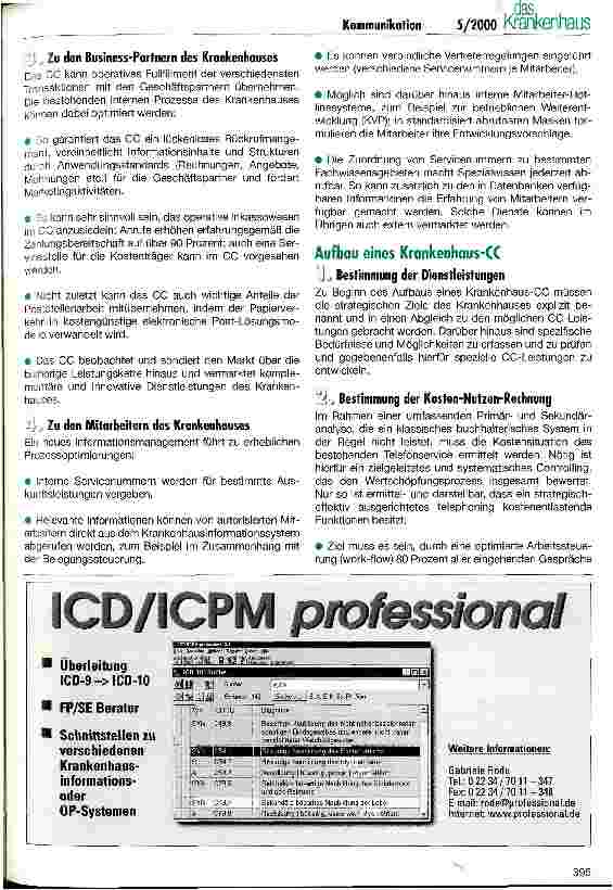 Vorschauseite 4: Krankenhaus-Communication-Center