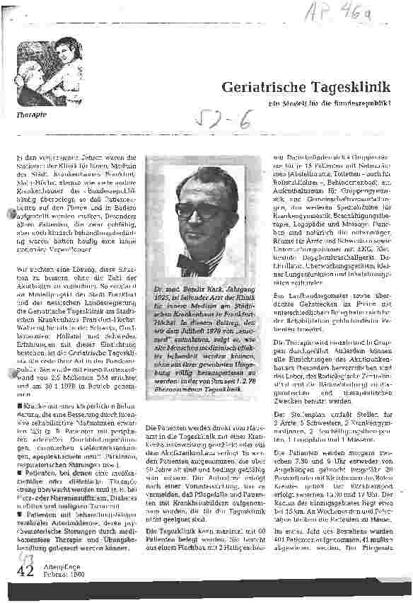 Vorschauseite 1: Geriatrische Tagesklinik