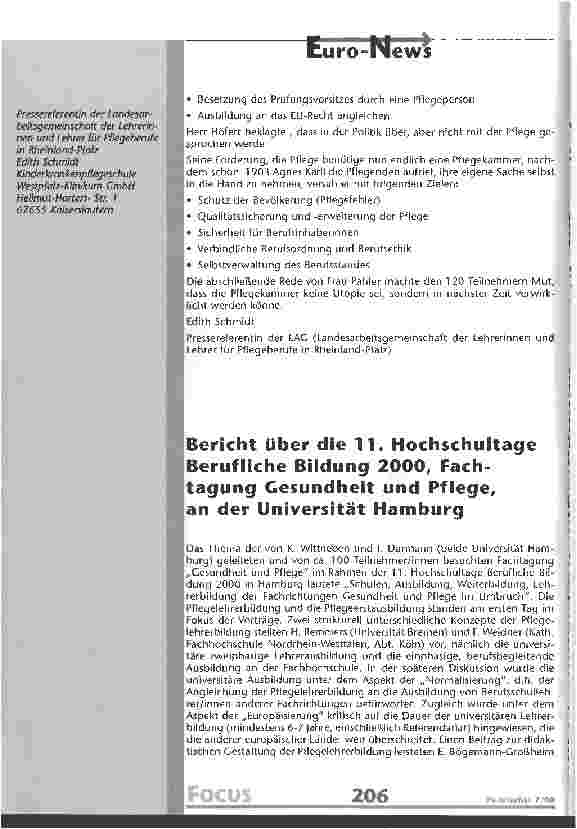 Vorschauseite 2: Der Pflege eine Stimme