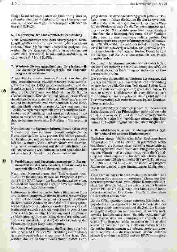 Vorschauseite 3: DKG zur Situation in den Pflegeberufen