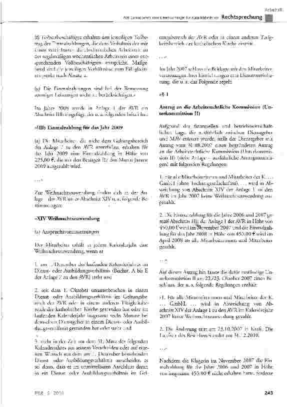 Vorschauseite 3: AVR-Caritas sehen keine Einmalzahlungen für Auszubildende vor